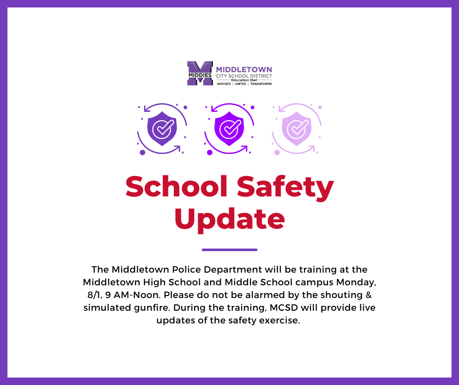 School Safety Update poster